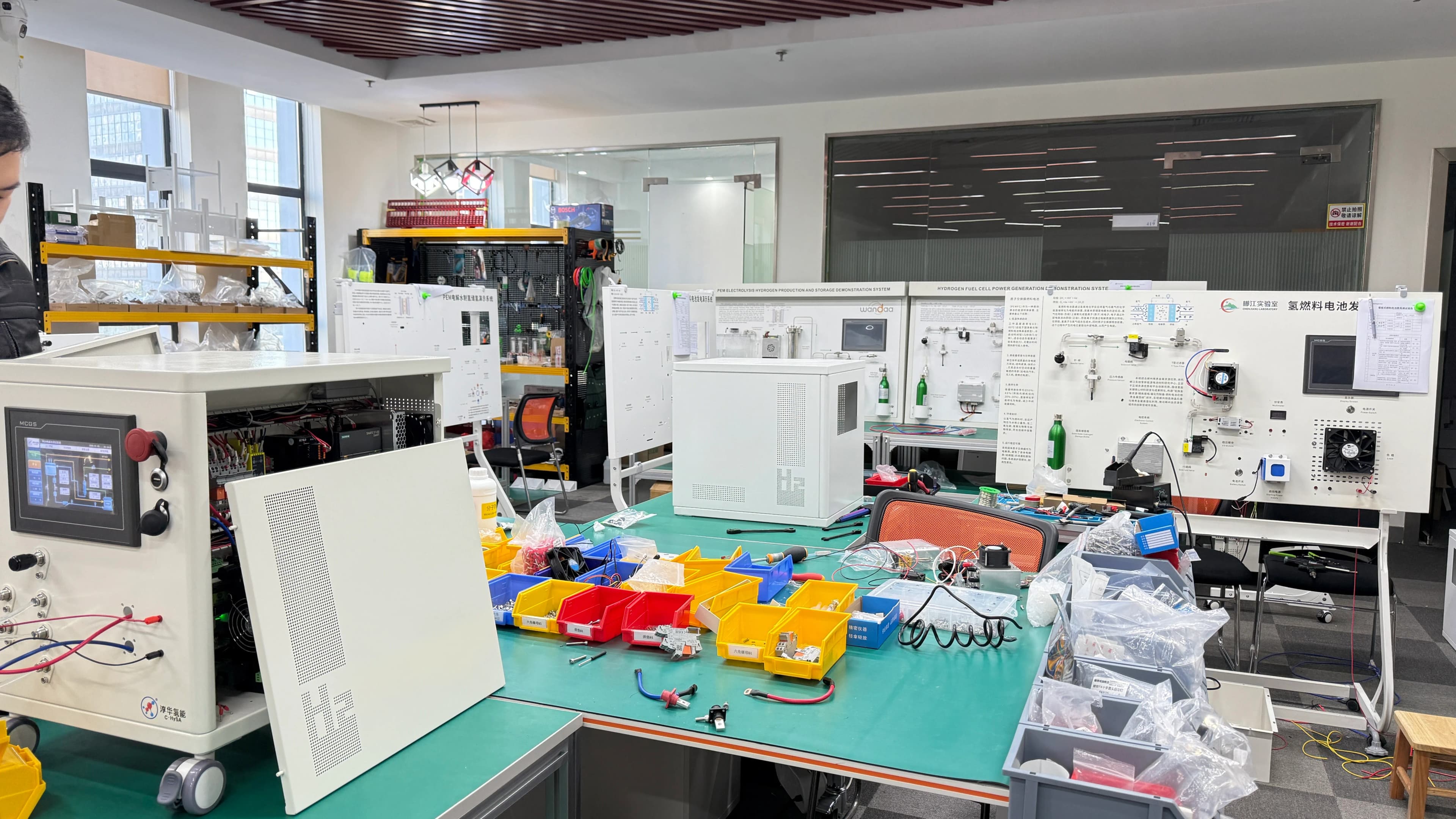 H2Byeast equipment assembly and inspection workshop